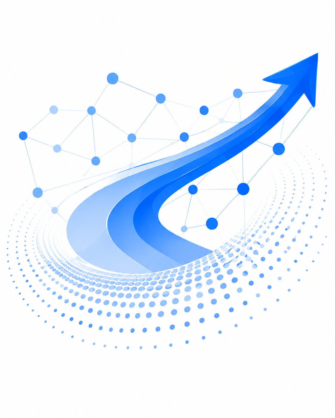 Abstract illustration of evidence translating into enterprise impact